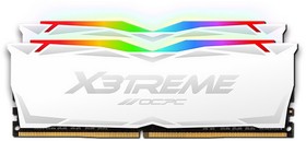 Фото 1/3 Оперативная память DDR 4 DIMM 64Gb (32Gbx2), 3200Mhz, OCPC X3 RGB MMX3A2K64GD432C16W, RGB, CL16, WHITE