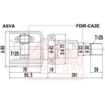 FDIR-CA2E, ШРУС внутренний правый 28x33x28