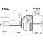 MT-808, ШРУС наружный 30x57x25