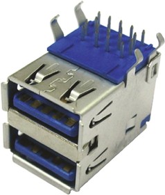 692141030100, USB Connectors WR-COM 3.0 Type A 18Pin Stacked Female