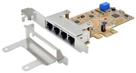 EX-6084, PCIe Gigabit Ethernet Network Card with 4x RTL8153B Realtek Chipset
