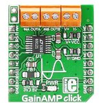 MIKROE-2555, GainAMP Click Programmable Gain Amplifier Module 5V