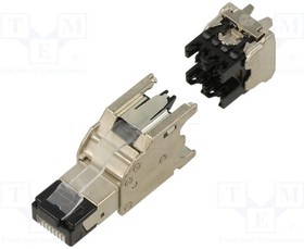 FPS6X88MTG-X, Plug; RJ45; PIN: 8; Cat: 6a; shielded; Layout: 8p8c; Ocable: 5.8?9mm