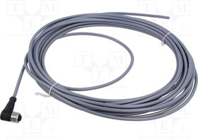 BCC S425-0000-1A- 003-VX8434-100, Connection lead; M12; PIN: 5; angled; 10m; plug; 250VAC; 4A; -5?105°C