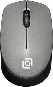 Фото 1/10 Мышь беспроводная Oklick 486MW, радио, оптическая, USB, 1600dpi, черный и серый [1196552]