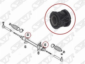 Сайлентблок рулевой рейки Toyota Ipsum (ACM20) 01-09 / Noah 01-07 (Комплект/ 4WD)
