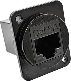 EHRJ45D6ABM3, ADAPTER, RJ45 JACK-JACK, 8P8C, CAT6A