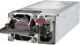 Фото 1/2 Блок питания HPE 800W Flex Slot Platinum Hot Plug Low Halogen Power Supply Kit