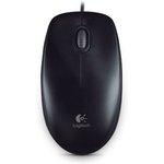 Мышь Logitech B100 Optical Mouse, USB, 1000dpi, Black, [910-003357]