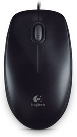 Фото 1/10 Мышь Logitech B100 Optical Mouse, USB, 1000dpi, Black, [910-003357]