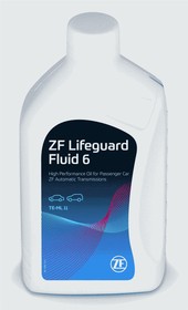 S671090255, Жидкость гидравлическая ZF LIFEGUARDFLUID 6, 1л - синтетическая (желтая) для АКПП BMW 83220142516, 6