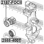 Ролик натяжной FORD MONDEO 2007-2014 FEBEST 2187-FOCII