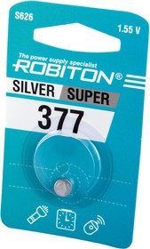 ROBITON SUPER R-377-BL1 377 (SR626SW) BL1, Элемент питания