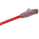PCD-02013-0C, Cat6 Male RJ45 to Male RJ45 Ethernet Cable, U/UTP, Red PVC Sheath, 7m