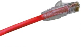 PCD-01005-0C, Cat5e Straight Male RJ45 to Straight Male RJ45 Ethernet Cable, U/UTP, Red PVC Sheath, 3m