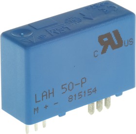 Фото 1/2 LAH 50-P, LAH Series Current Transformer, 50A Input, 50:1, 25 mArms Output, 12 → 15 V