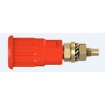 23.3140-22, Red Female Banana Socket, 4 mm Connector, Press Fit Termination ...