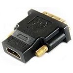 Aopen/Qust Переходник HDMI 19F to DVI-D 25M позолоченные контакты (ACA312) [6938510890054]