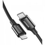 60751, Кабель USB Type-C - Lightning, 1м, UGREEN US171 Black