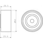 GT10061 Ролик натяжения ремня ГРМ