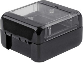 Фото 1/3 96021114 B 080805 PC-V0-G-7024, Bocube Series Graphite Grey Polycarbonate V0 Enclosure, IP66, IP68, IK07, Transparent Lid, 89 x 80 x 47mm