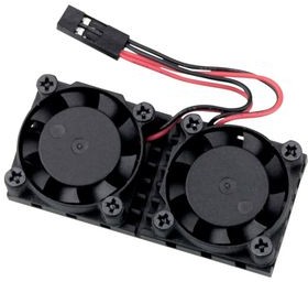 PIS-0987, Dual Cooling Fan with Heatsink for Raspberry Pi