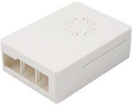 PIS-1123, Enclosure with Cooling Fan for Raspberry Pi 3, White