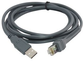 CBA-U01-S07ZAR, USB Data Transfer Cable, 2.13m, DS9808 / LS1203 / LS2208 / LS7808 / LS9203i / LS9208i
