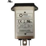RND 165-00166, Power Inlet with Filter C14 6A 250VAC