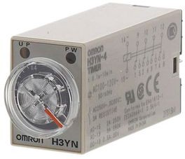 H3YN4AC100120OMI, Solid-State Timer 120V 4CO Push-In Terminal 10min H3Y IP40