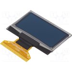 DEP 128064D-W, Дисплей OLED, графический, 1,28", 128x64, Разм 34,5x23x1,65мм