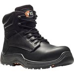 VR600.01/07, Bison Black Composite Toe Safety Shoes, UK 7