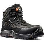 V1501.01/08, Caiman Black Composite Toe Safety Shoes, UK 8