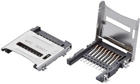 Фото 1/8 47219-2001, Memory Card Connectors TFR READER (HINGE TYPE)