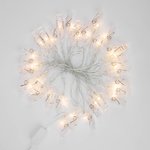 303-032, Гирлянда светодиодная Прищепки 30 LED, 5 м, теплый белый цвет свечения