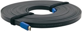 Kramer C-HM/HM/FLAT/ETH-10 Кабель HDMI-HDMI (Вилка - Вилка), 3 м