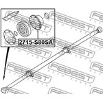 2715-S80SA, 2715-S80SA_пыльник ШРУСа карданного вала к-кт!\ Nissan Murano 02-07