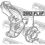 2982FLIIF, Ступица в сборе с подшипником LAND ROVER FREELANDER II 06-