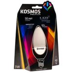 Лампа светодиодная KOSMOS premium 3Вт свеча E14 230В 3000К Космос KLED3wCN230vE1427