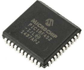 Фото 1/3 PIC18F452-I/L, PIC18F452-I/L, 8bit PIC Microcontroller, PIC18F, 40MHz, 32 kB Flash, 44-Pin PLCC