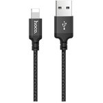 HOCO HC-62820 X14/ USB кабель Lightning/ 1m/ 2A/ Нейлон/ Black