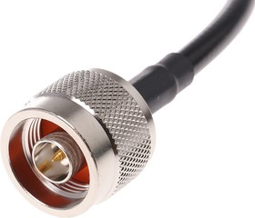 Фото 1/2 309-0341-1000A, Male SMA to Male N Type Coaxial Cable, 1m, RG223 Coaxial, Terminated