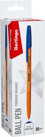 Шариковая ручка Tribase Orange синяя, 0.7 мм, 20 шт, картонная коробка CBp_70910_20