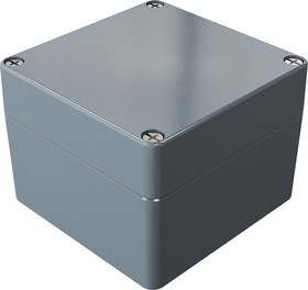 Фото 1/2 01121209, Aluminium Standard Series Grey Die Cast Aluminium Enclosure, IP66, IK09, Grey Lid, 122 x 120 x 90mm