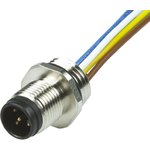 1200250007, Straight Male 5 way M12 to Unterminated Sensor Actuator Cable, 300mm