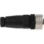 XZCC12FDM50B, Circular Connector, 5 Contacts, Cable Mount, M12 Connector ...