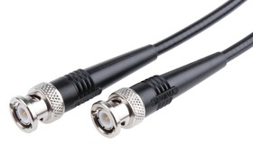 R284C0351006, Male BNC to Male BNC Coaxial Cable, 2m, RG58 Coaxial, Terminated