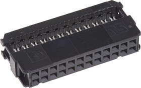 Фото 1/3 1658620-5, 24-Way IDC Connector Socket for Cable Mount, 2-Row