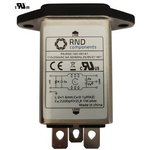 RND 165-00161, Power Inlet with Filter C14 6A 250VAC