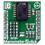 MIKROE-2550, Manometer 2 Click Digital Pressure Sensor Module 3.3V